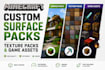 create minecraft style textures, pixel art, blocks, items and resource packs