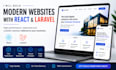 build a modern responsive website with react and laravel