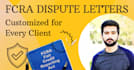 prepare professional fcra dispute letters