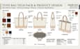 design tote bag, handbag, backpack tech pack for manufacturing