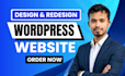design wordpress website, custom wordpress website, business website development