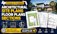 create architectural site plans, floor plans and sections for texas and florida
