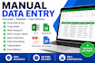 do manual data entry, copy paste, web research