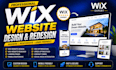 design or redesign a modern wix website