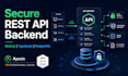 build a secure rest API and backend with nodejs and postgresql