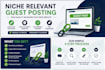 publish niche relevant guest posts