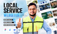 design a high converting local service business website in figma