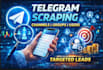 scrape crypto telegram channel, telegram scraping, telegram scrape to real users