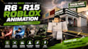 create custom roblox r6 r15 animation, cutscene 3d roblox animation