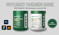 design german supplement label and supplement packaging design