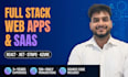 develop a full stack web application, saas platform in react, asp net core