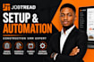 set up, customize and automate jobtread