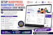 setup buddypress buddyboss peepso learndash event website