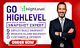 gohighlevel snapshot specialist ghl sub account setup clone deploy ghl snapshot