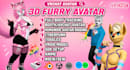 make vrchat furry avatar fursona humanoid fursuit with PC que avatar retexturing