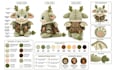 do custom plushie reference sheet for stuffed animal plush toy production