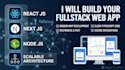 build a fullstack web app in react nextjs nodejs