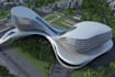 innovative futuristic architecture,parametric building design,3d exterior render