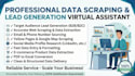 do expert web scraping, data scraping and lead generation