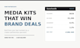 create a professional influencer media kit and rate card