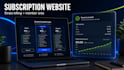 build a subscription website with stripe payments and member dashboard