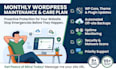 provide monthly wordpress maintenance and care plan