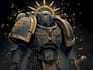 create grimdark warhammer 40k inspired character art and illustrations