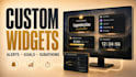 create streamelements widgets alerts and subathon systems