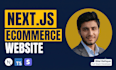 build a custom ecommerce website with nextjs and stripe