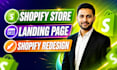 build shopify store design landing page shopify dropshipping redesign shopify