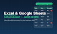 clean, organize and review your excel or google sheets data