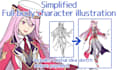 draw a simplified full body character illustration