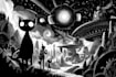 draw simple black and white illustration