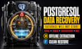 provide postgresql data recovery when the database will not start