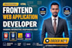 create a frontend website development as frontend developer
