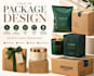 design candle packaging, gift packaging, kraft box, mailer bag, amazon packaging