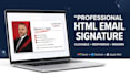 design a professional clickable HTML email signature