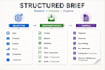research, compare and organize information into a brief