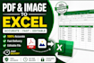 convert PDF, scanned image, or word to excel accurately
