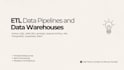 build etl data pipelines and data warehouses using python, AWS, airflow