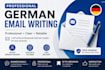 write professional german emails for any purpose