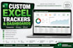 create professional excel trackers dashboards and project management sheets