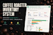 build coffee roaster inventory tracker with shopify integration in google