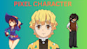 do pixel art animation, pixel character, game sprite, rpg sprite, sprite sheet