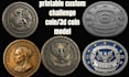 design  custom 3d challenge coin, medallion,  bas relief model for 3d printing