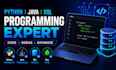 do python, java and sql programming tasks