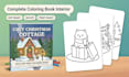 create a complete KDP coloring book interior ready to publish