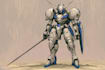 amazing character mecha robot illustration
