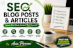 write informative holistic health blogs and wellness article