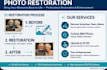restore old damaged photos, fix, colorize in 4k HD